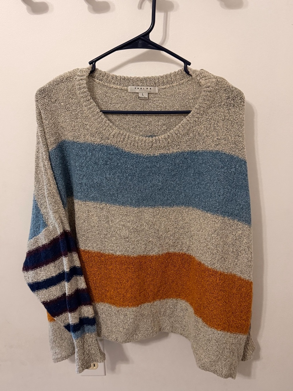 Slouchy Comfy Striped Sweater